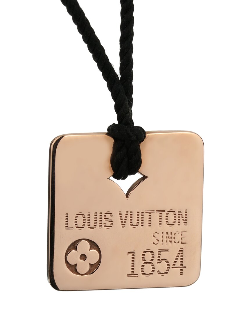 Pre-owned Louis Vuitton 18k Rose Gold Necklace (authentic )