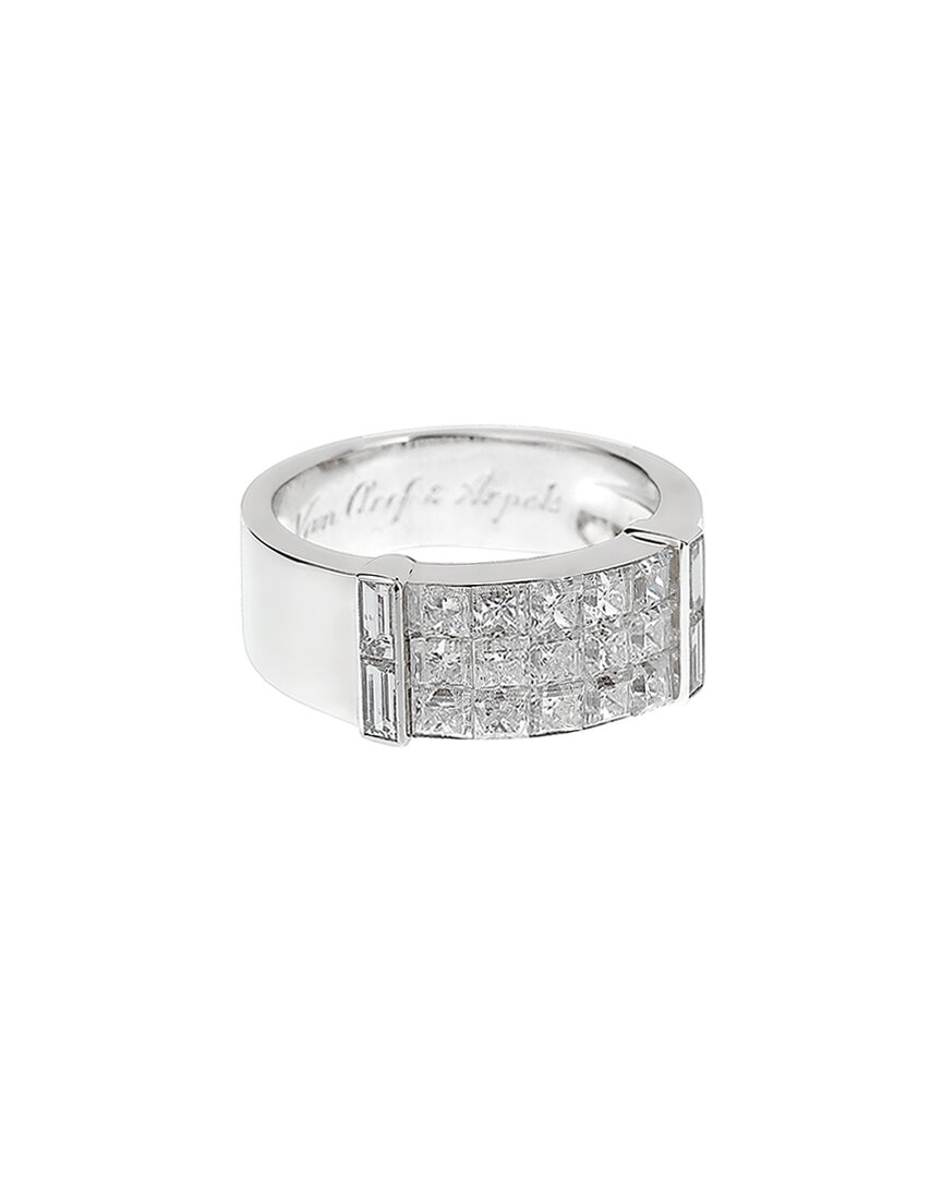 Van Cleef & Arpels 18k 1.70 Ct. Tw. Diamond Ring (authentic ) In Metallic