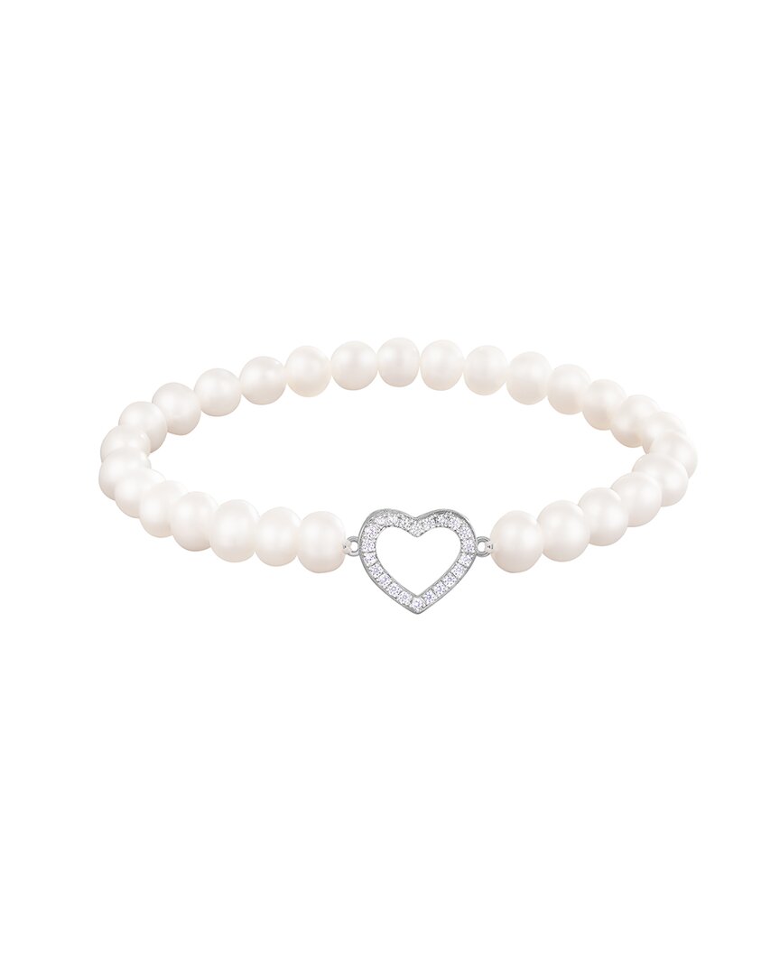 Splendid Pearls 6-7mm Pearl Bracelet In White