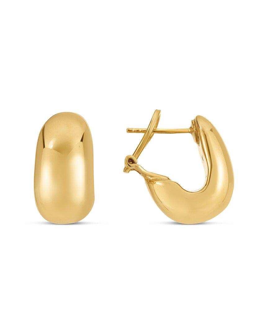 Italian Gold Polished Earrings