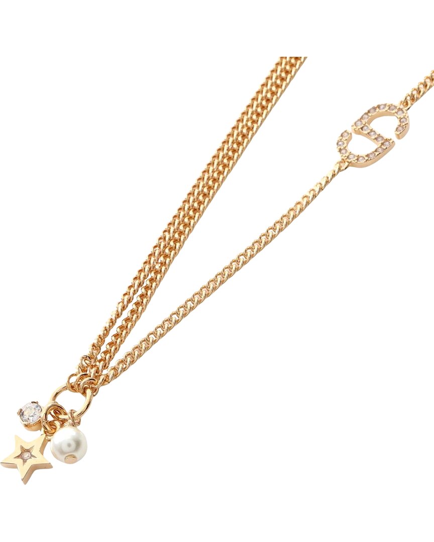 Dior Plated Petit Cd Necklace (authentic Pre-loved)