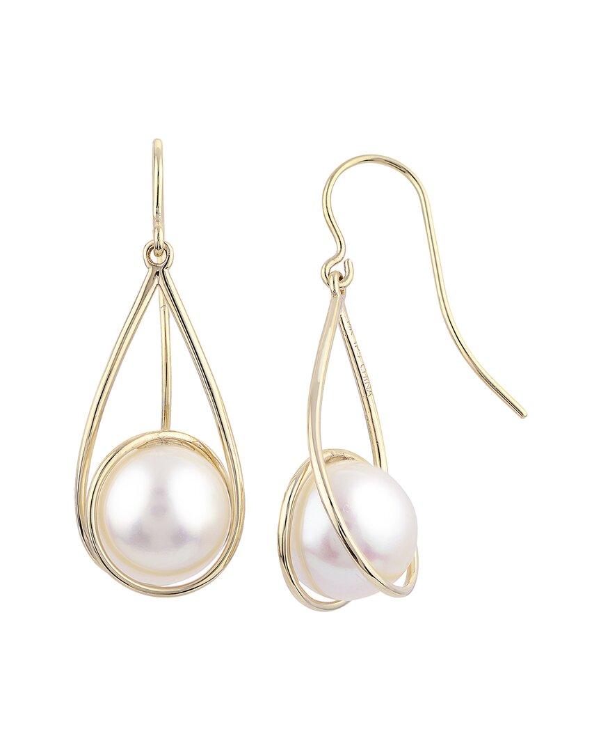 Pearls 14k 9.5-10mm Freshwater Pearl Earrings