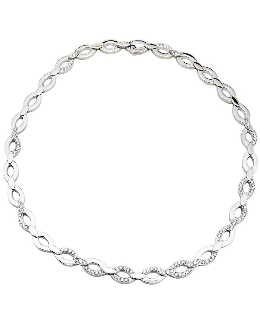 Cartier Diadea 18k 2.25 Ct. Tw. Diamond Necklace (authentic ) In Metallic