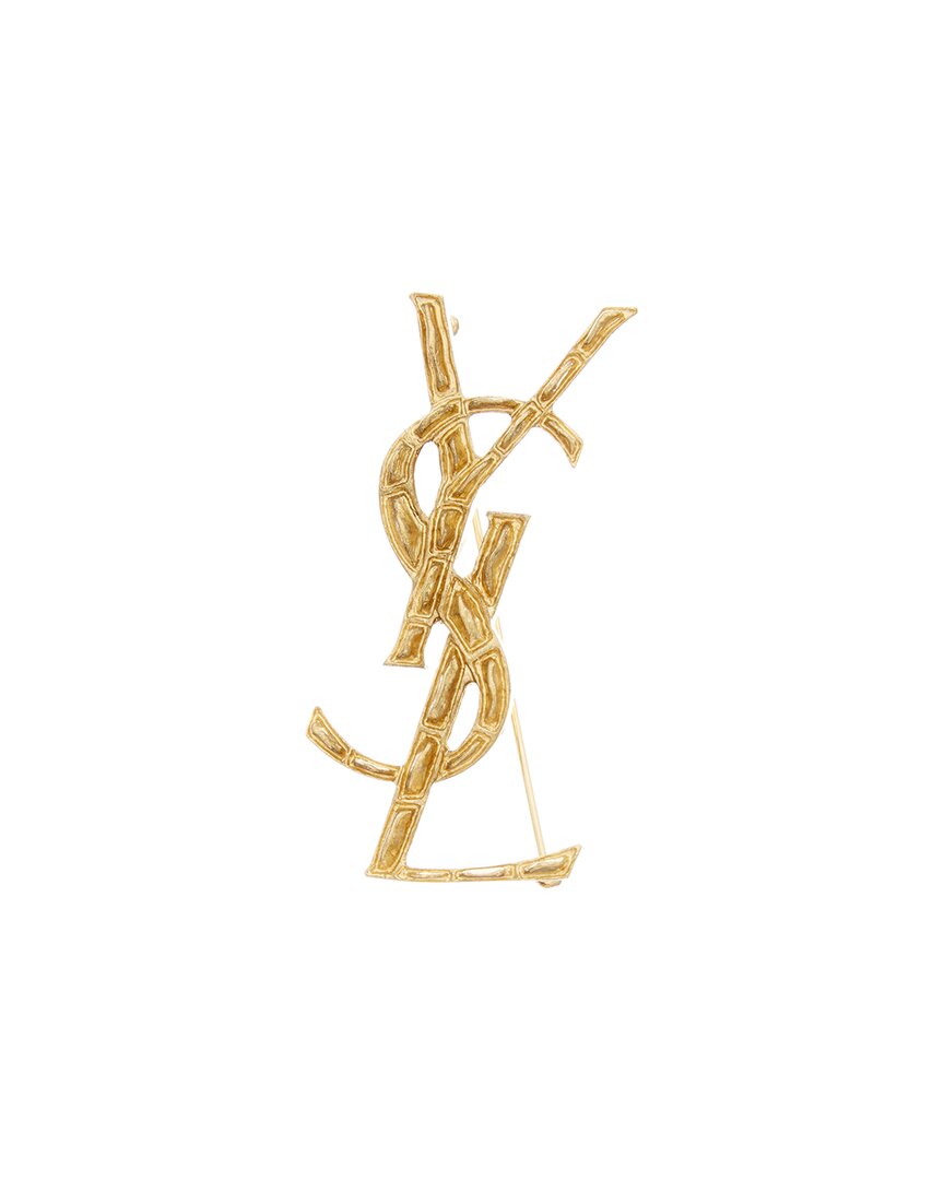 Saint Laurent Hammered Metal Cassandre Single Earring Accessories