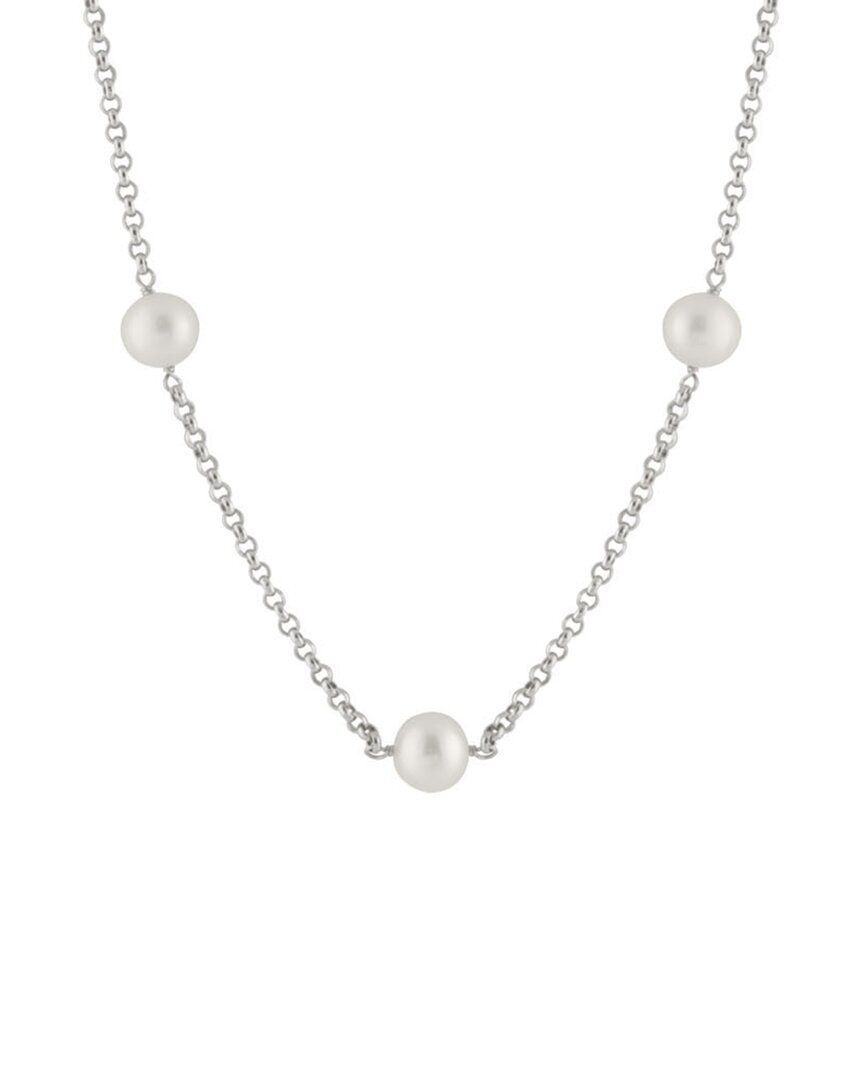 Splendid Pearls Silver 8-9mm Pearl Necklace