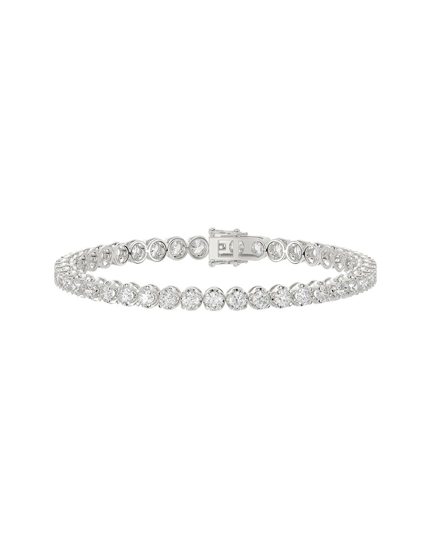 Ethos Creations Silver 5.00 Ct. Tw. Lab-grown Diamond Bracelet In Metallic