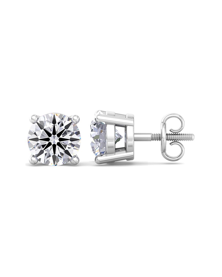 Superjeweler 14k 6.00 Ct. Tw. Lab-grown Diamond Earrings In Metallic