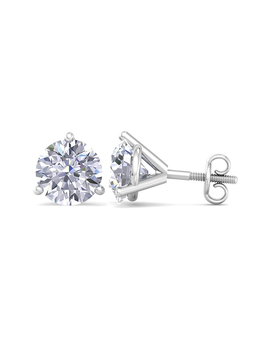 Superjeweler 14k 6.00 Ct. Tw. Lab-grown Diamond Earrings In Metallic