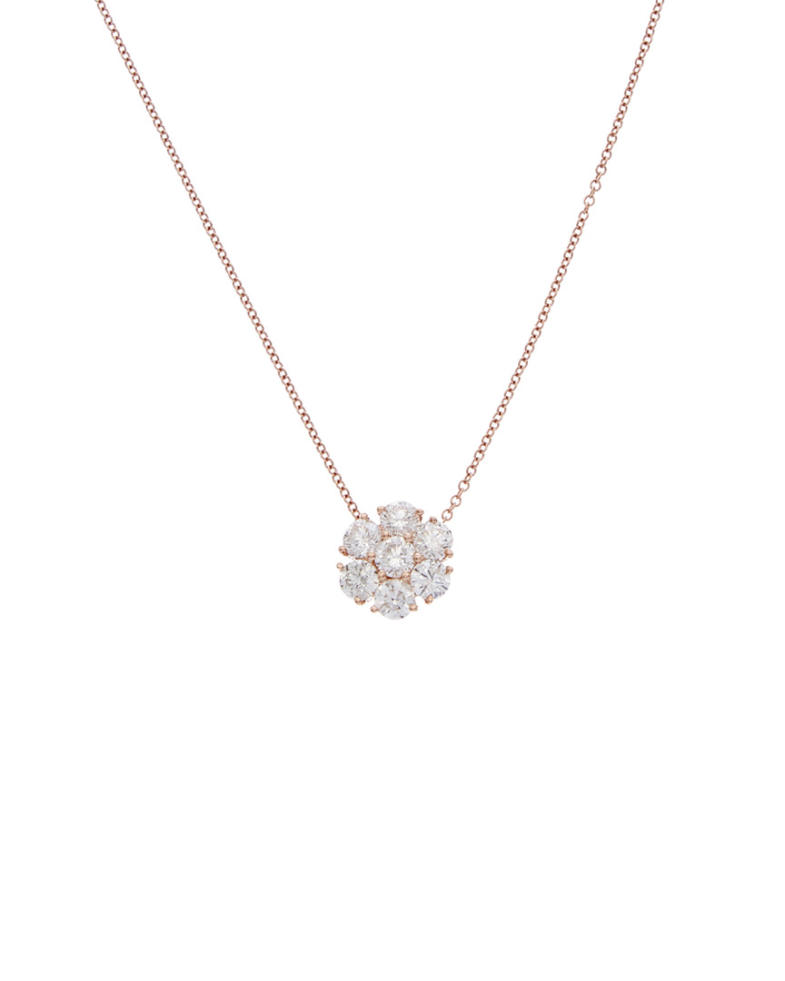 Diana M. Fine Jewelry 14k Rose Gold 1.25 Ct. Tw. Diamond Necklace