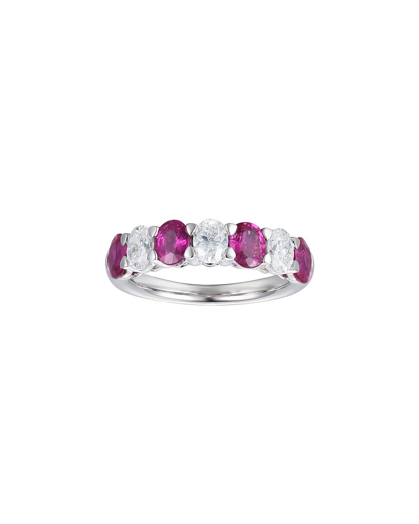 Gregg Ruth 14k 2.87 Ct. Tw. Diamond & Ruby Band In No Color