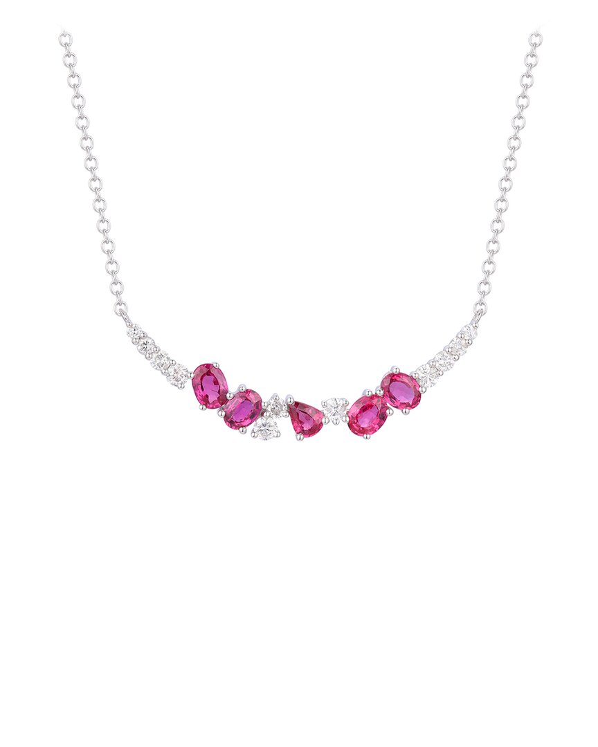 Gregg Ruth 14k 1.18 Ct. Tw. Diamond & Ruby Pendant