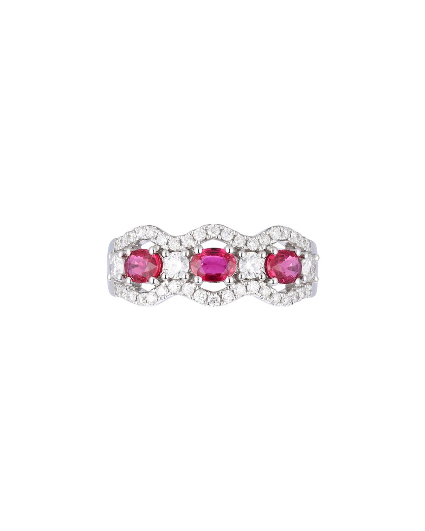 Gregg Ruth 14k 1.28 Ct. Tw. Diamond & Ruby Ring In No Color