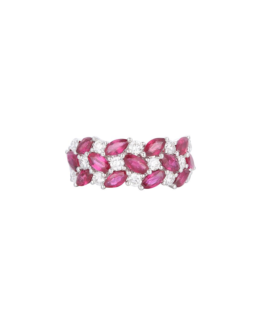 Gregg Ruth 14k 2.96 Ct. Tw. Diamond & Ruby Ring In No Color