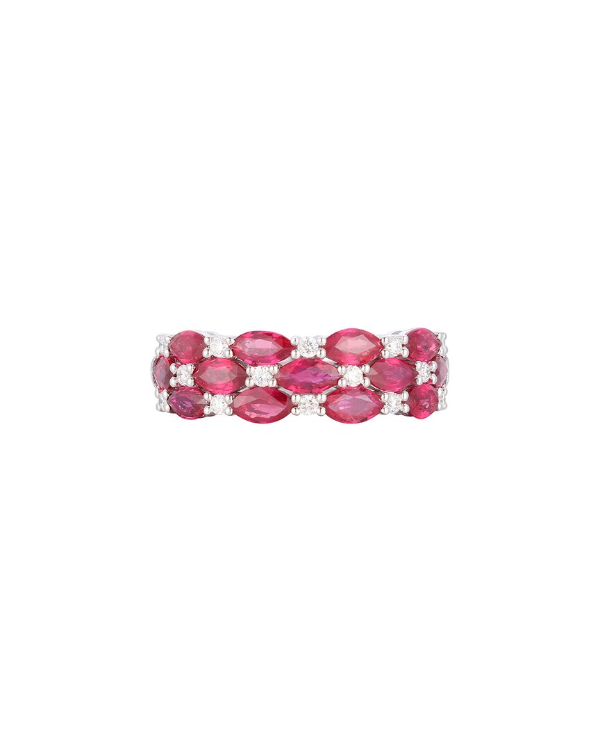 Gregg Ruth 14k 2.33 Ct. Tw. Diamond & Ruby Ring In No Color