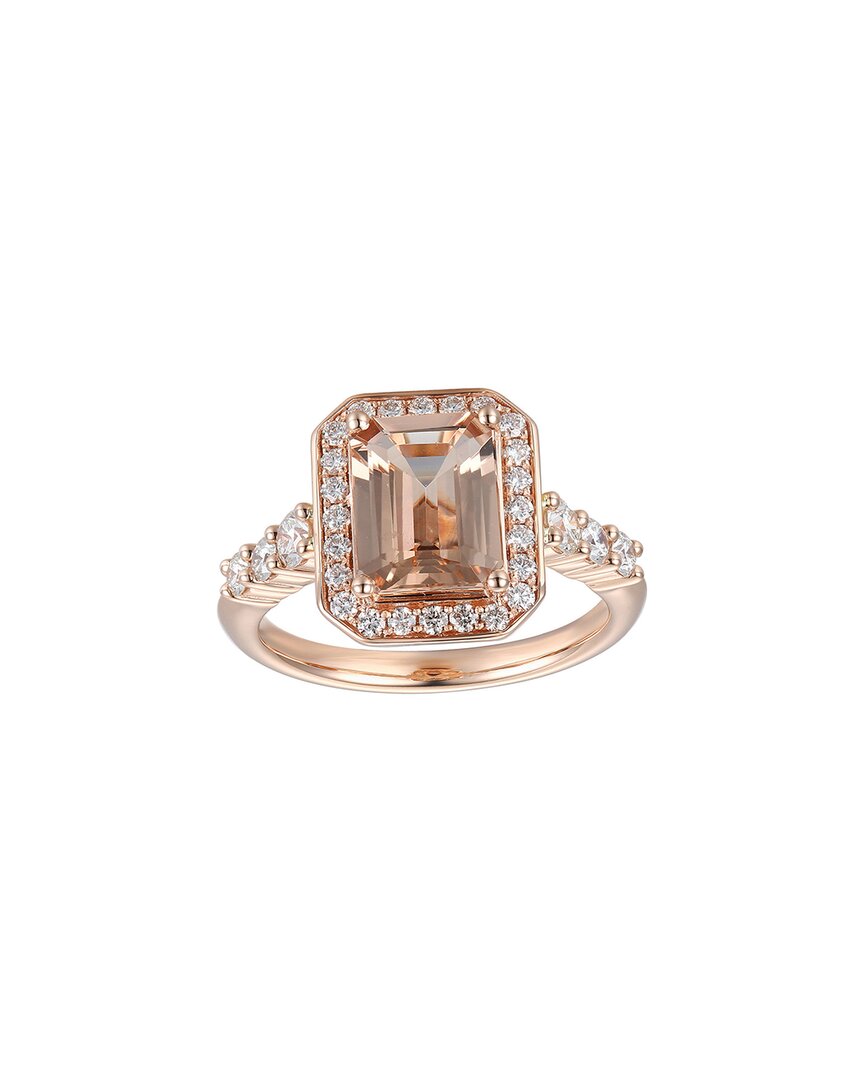 Gregg Ruth 14k 2.60 Ct. Tw. Diamond & Morganite Ring In No Color