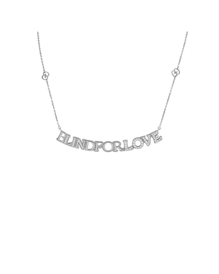 Gucci Blind For Love 18k 0.45 Ct. Tw. Diamond Script Necklace