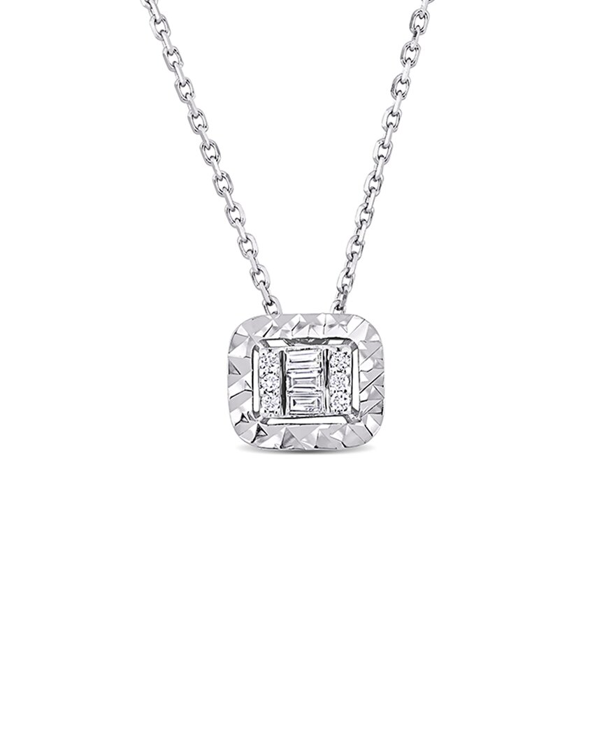 Rina Limor 14k 0.09 Ct. Tw. Diamond Pendant In Metallic