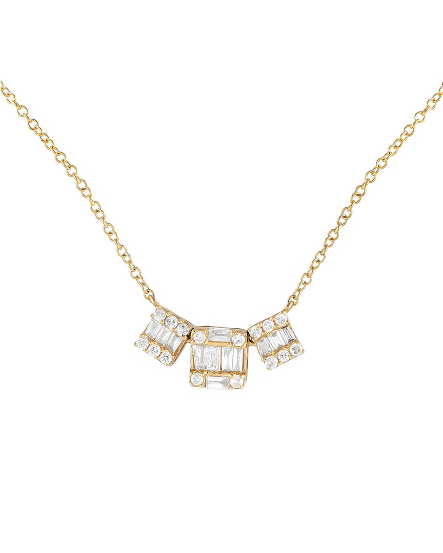 Diamond Select Cuts 14k 0.20 Ct. Tw. Diamond Cluster Necklace