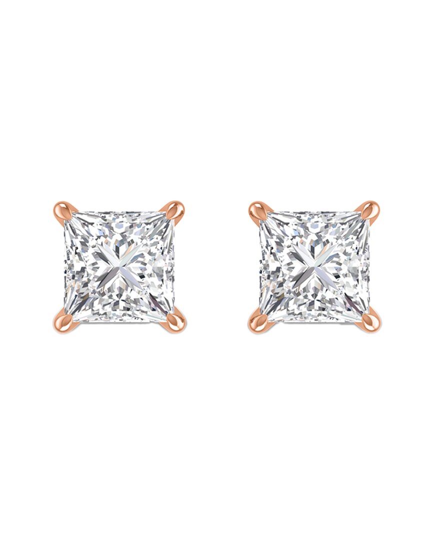 Diamond Select Cuts 14k Rose Gold Sselects 2.00 Ct. Tw. Diamond Studs
