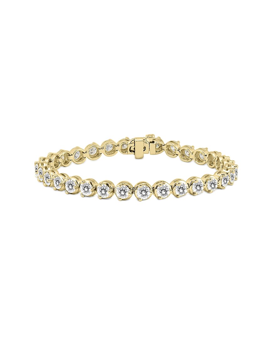 Diamond Select Cuts 14k 7.00 Ct. Tw. Diamond Tennis Bracelet In Gold