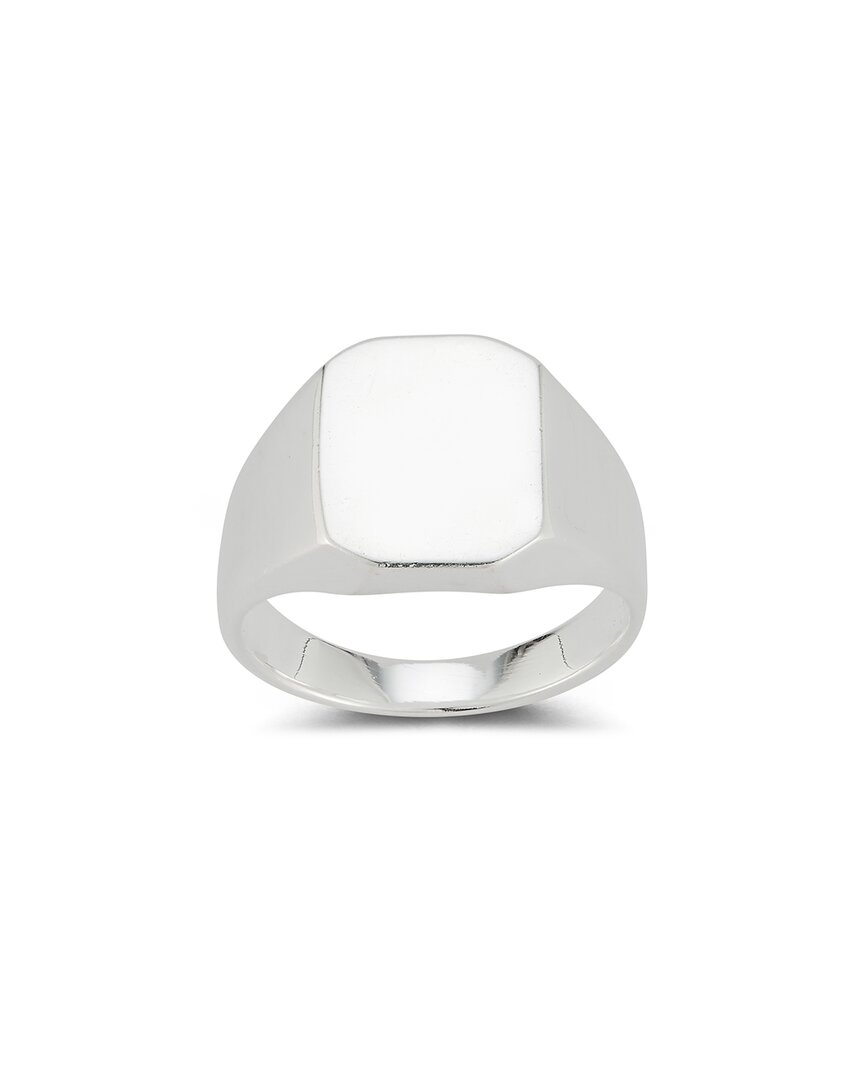 Shop Yield Of Men Silver Square Signet Ring