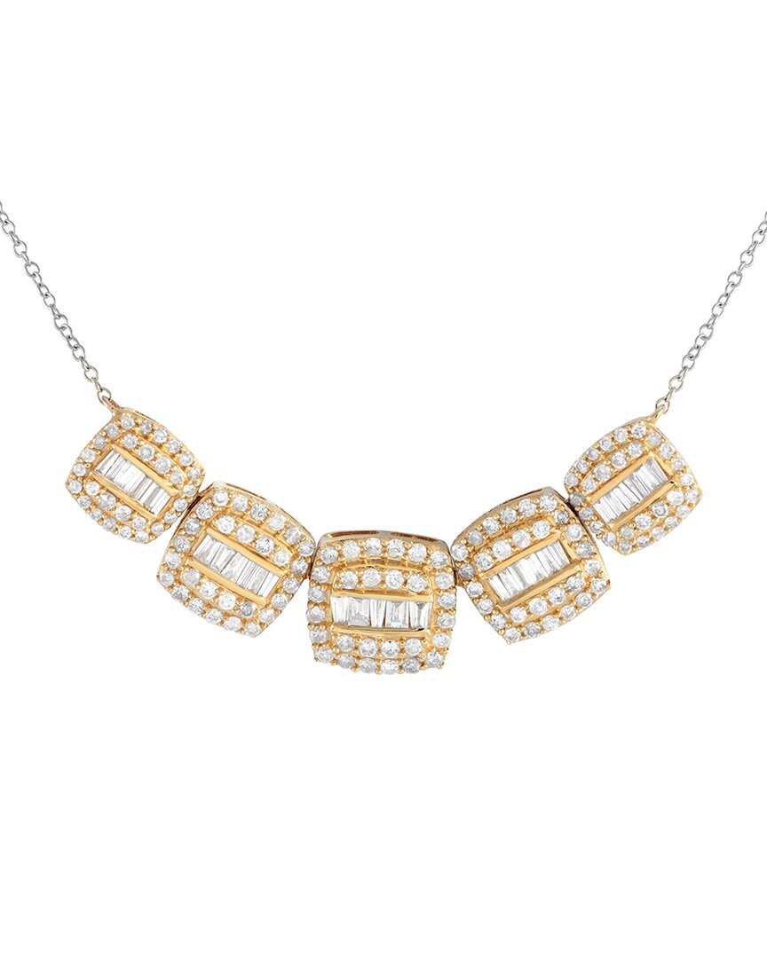 Diamond Select Cuts 14k Two-tone 0.92 Ct. Tw. Diamond Necklace