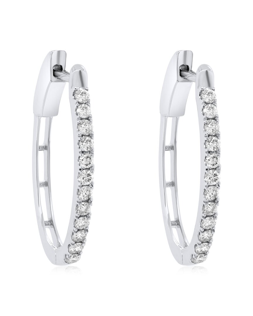 Diana M. Fine Jewelry 18K 0.50 ct. tw. Diamond Hoops