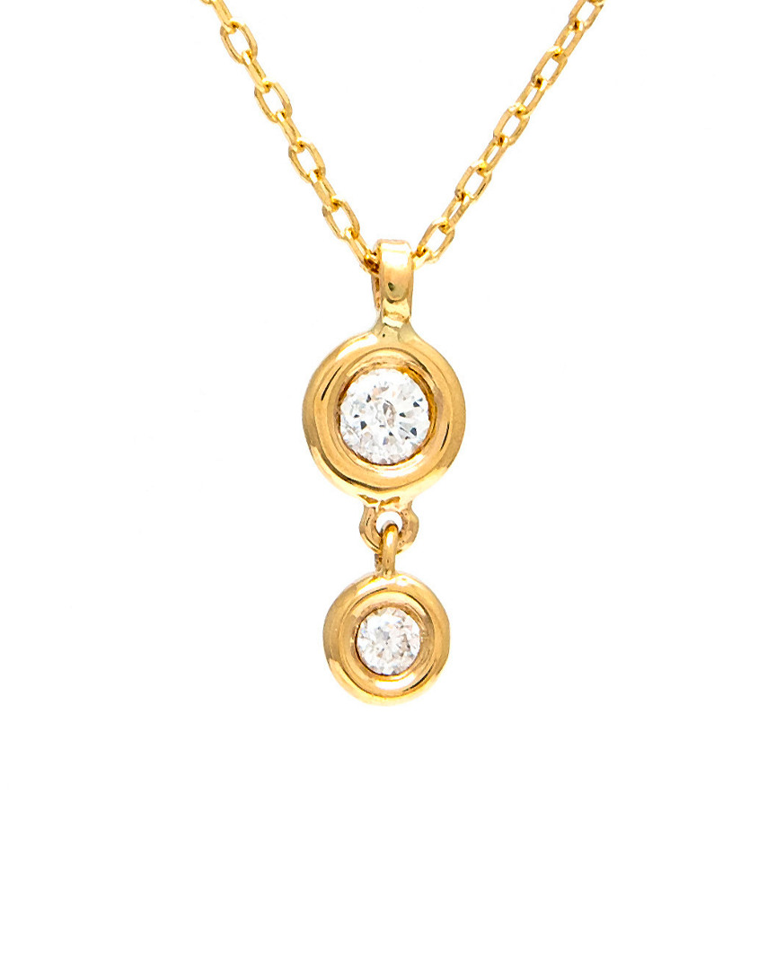 Diamond Select Cuts 14k 0.08 Ct. Tw. Diamond Necklace In Gold