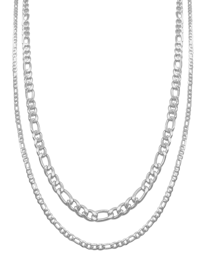 ADORNIA ADORNIA STAINLESS STEEL CHAIN NECKLACE SET