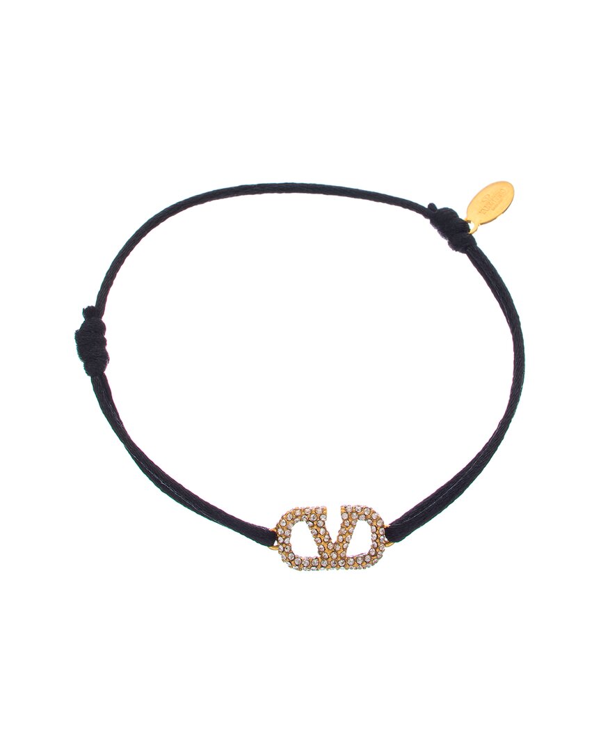Valentino Garavani Valentino Vlogo Bracelet In Black