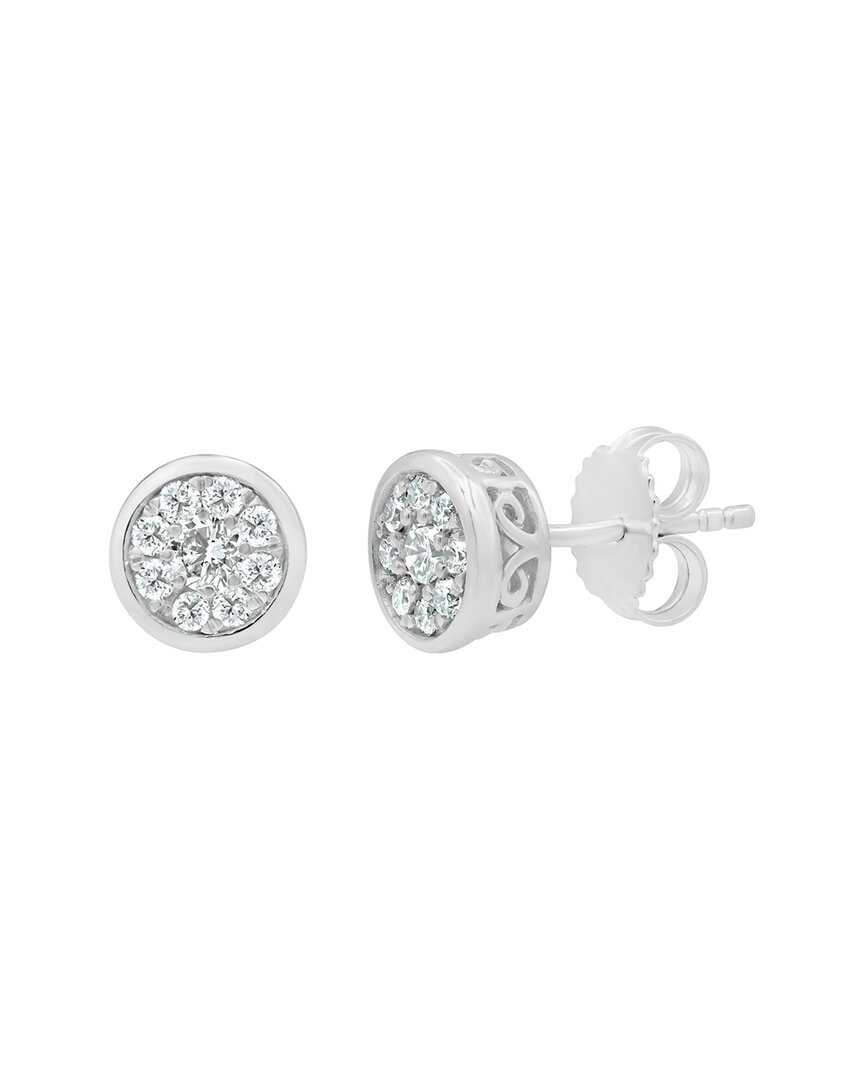 Lab Grown Diamonds Silver 0.50 Ct. Tw. Lab Grown Diamond Earrings
