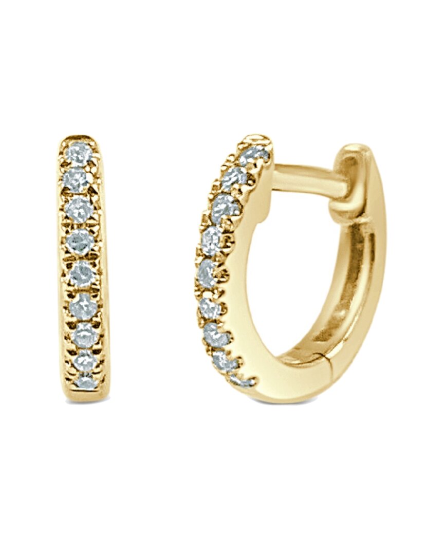 Sabrina Designs 14k 0.05 Ct. Tw. Diamond Huggie Earrings In Gold