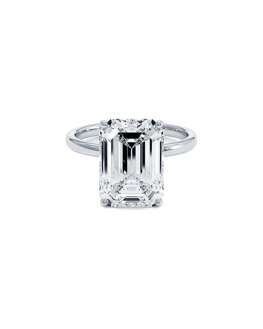 Lab Grown Diamonds 14k 4.02 Ct. Tw. Lab-grown Diamond Ring In Metallic