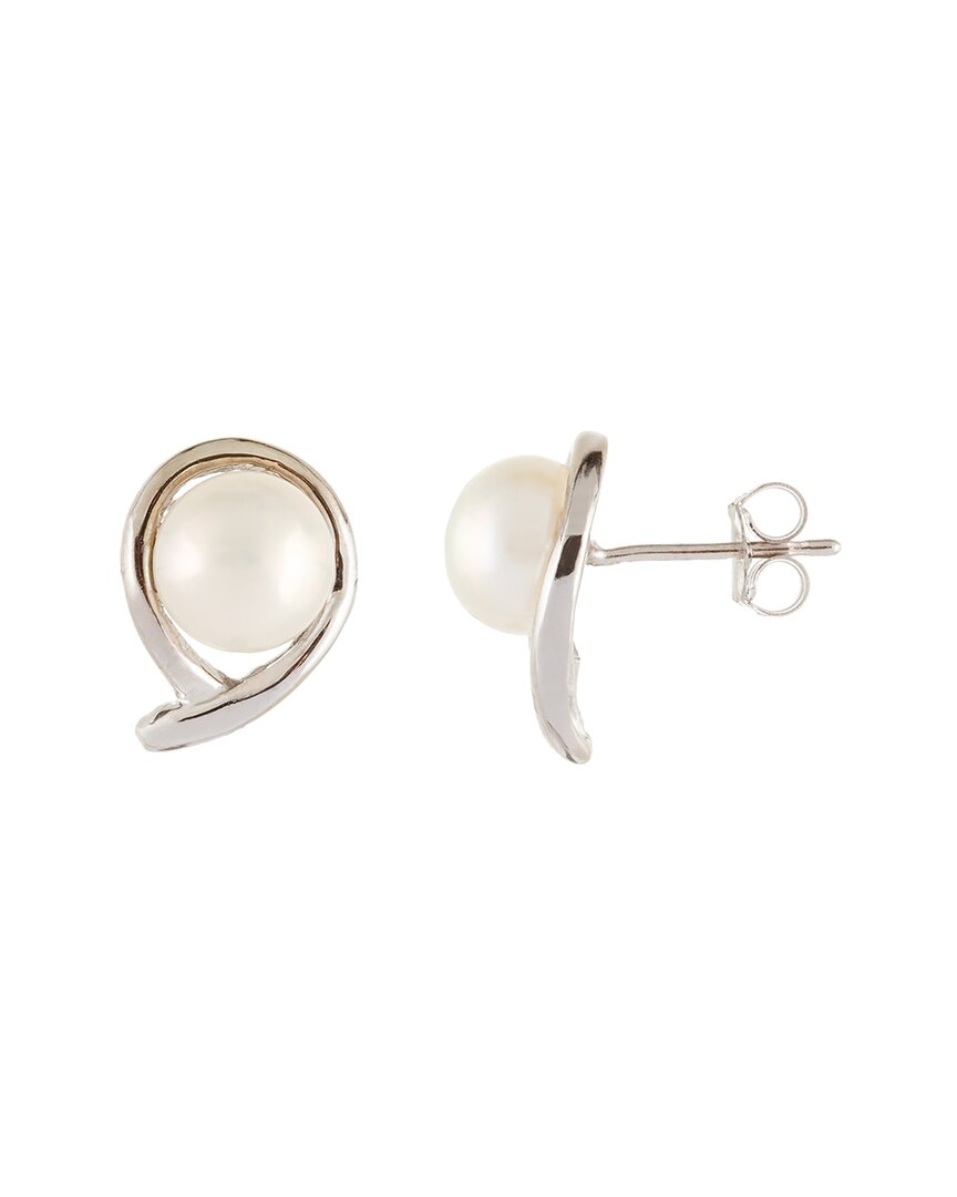 Splendid Pearls 14k 7-7.5mmmm Pearl Earrings