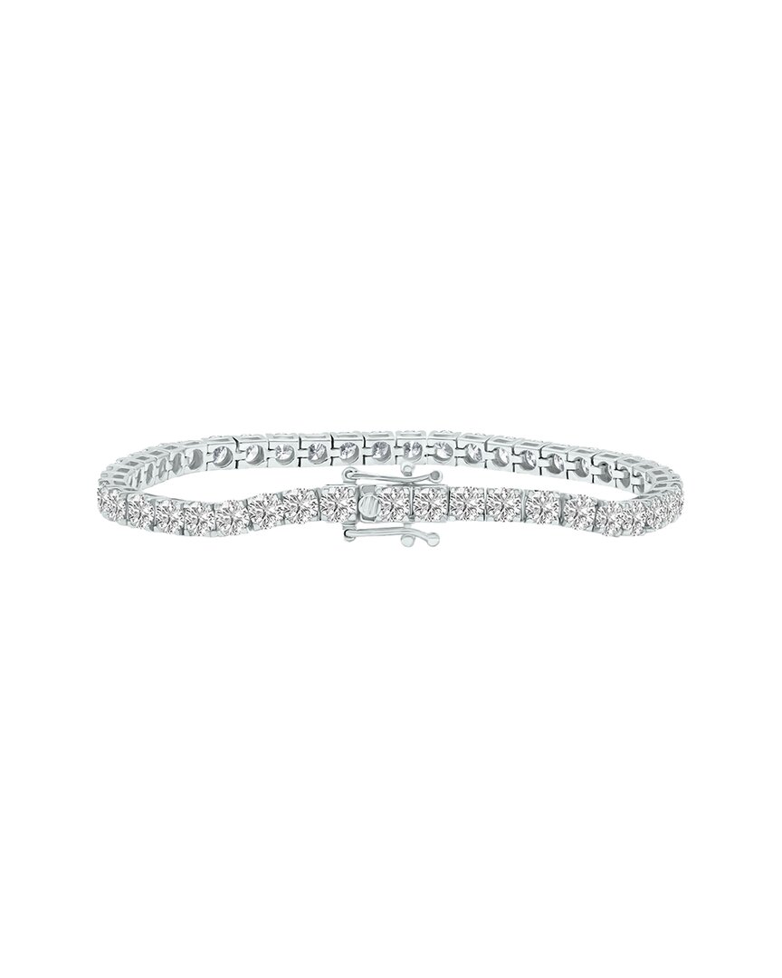 Shop Lab Grown Diamonds 14k 10.00 Ct. Tw. Lab Grown Diamond Tennis Bracelet