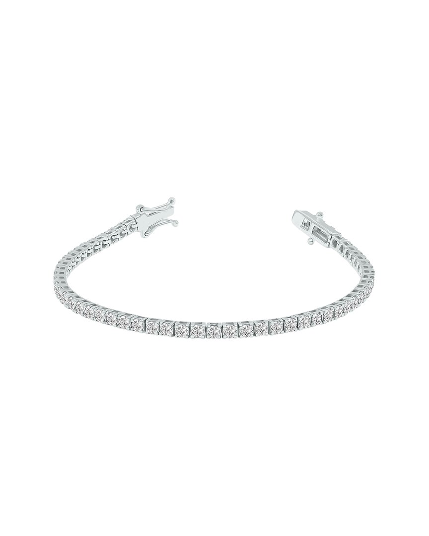 Shop Lab Grown Diamonds 14k 5.00 Ct. Tw. Lab Grown Diamond Tennis Bracelet