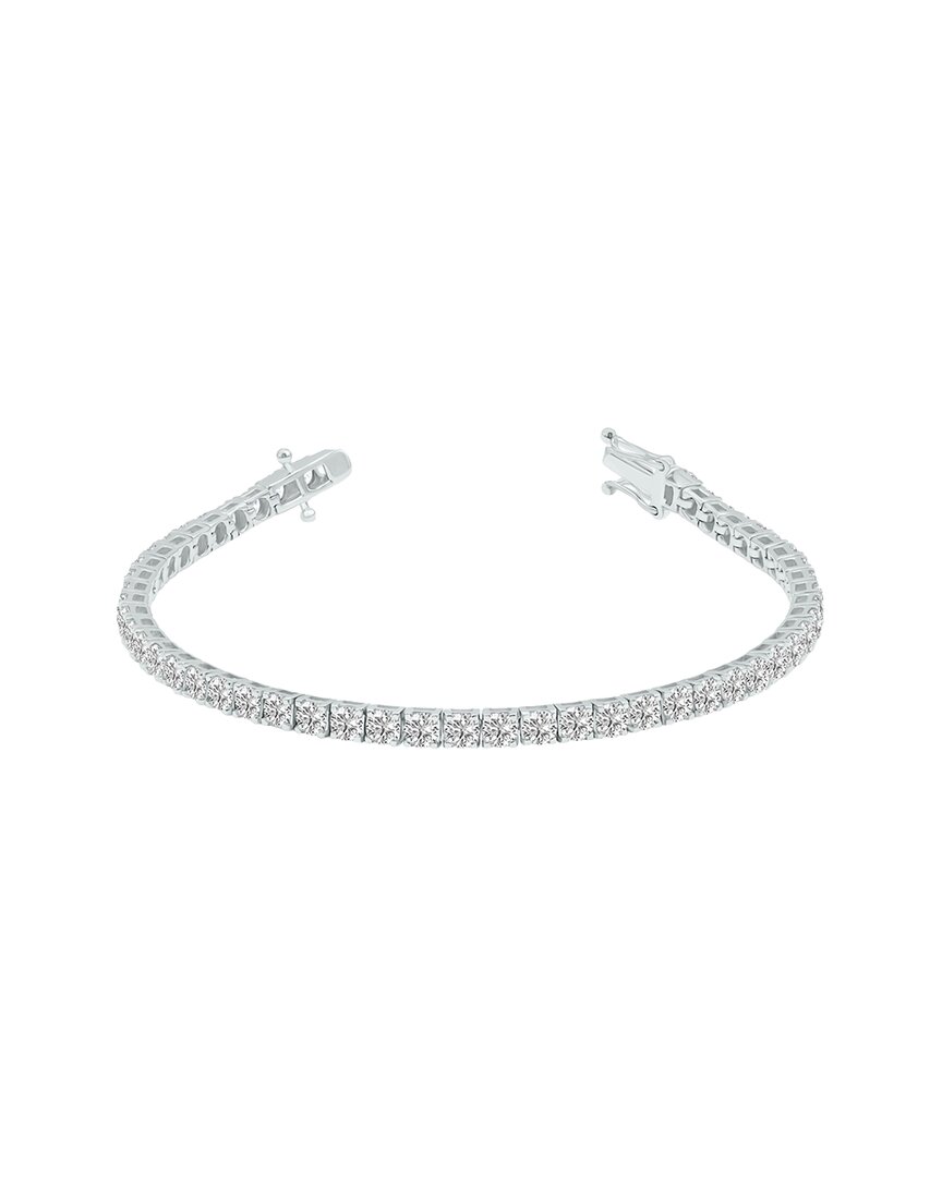 Shop Lab Grown Diamonds 14k 8.00 Ct. Tw. Lab Grown Diamond Tennis Bracelet