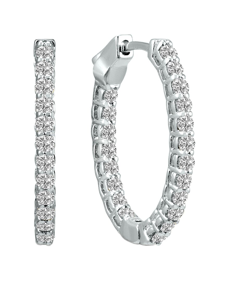 Lab Grown Diamonds 14k 1.00 Ct. Tw. Lab Grown Diamond Hoops