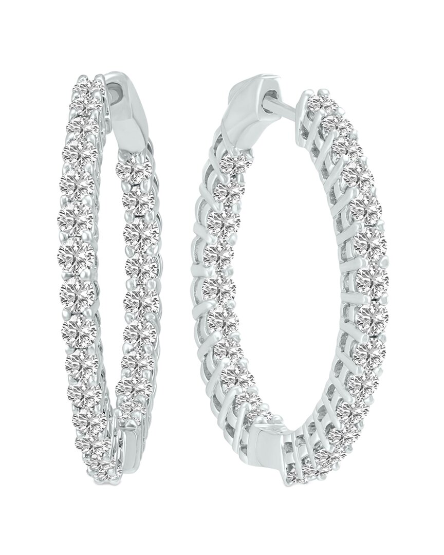 Lab Grown Diamonds 14k 5.00 Ct. Tw. Lab Grown Diamond Hoops
