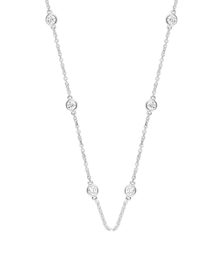 Lab Grown Diamonds Silver 1.00 Ct. Tw. Lab-grown Diamond Necklace