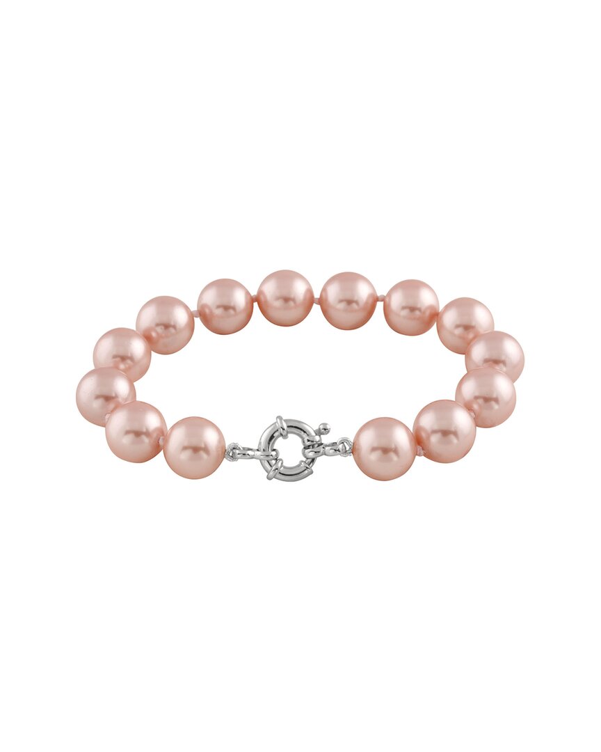 Splendid Pearls Silver 12-13mm Shell Pearl Bracelet