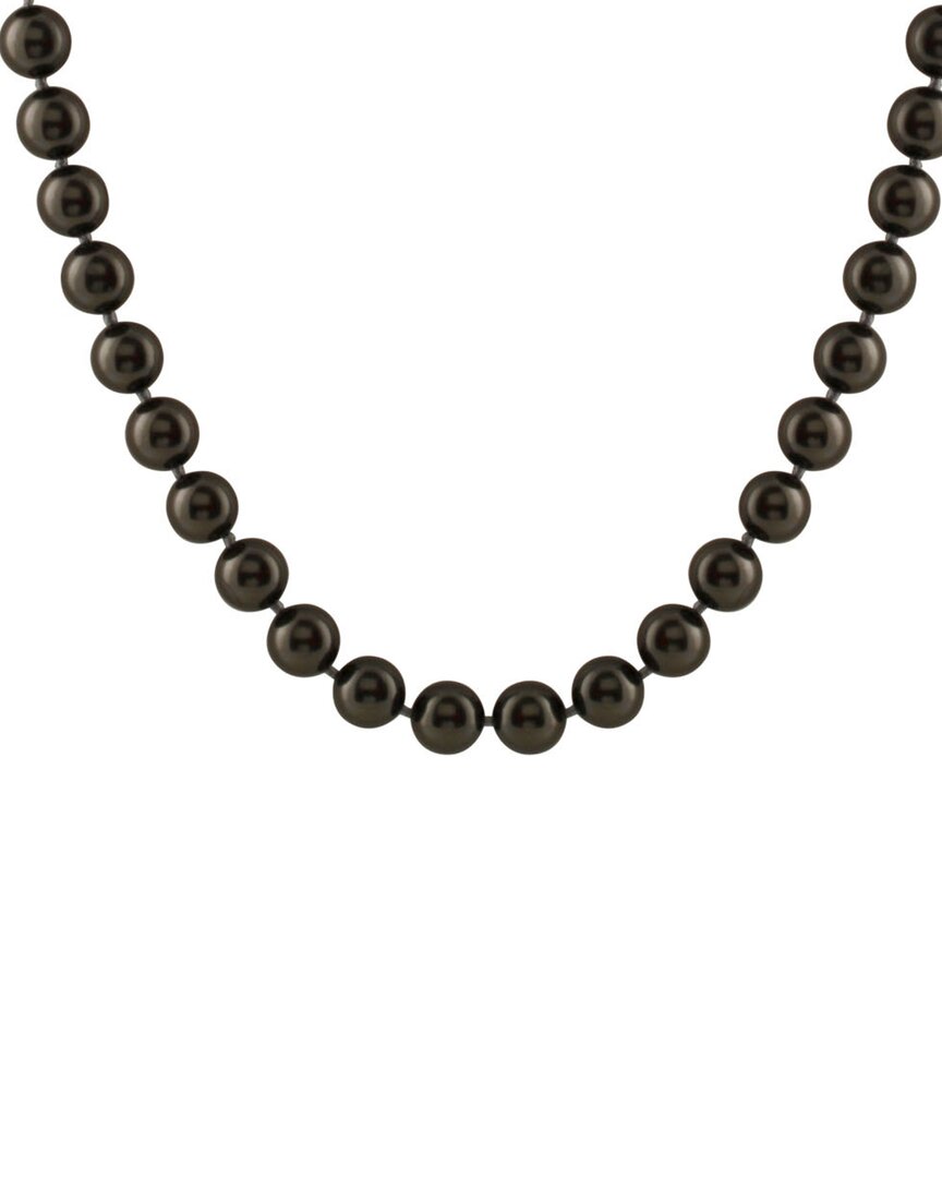 Splendid Pearls Silver 10-11mm Shell Pearl Necklace