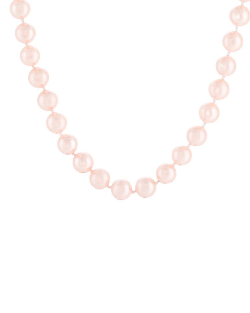 Splendid Pearls Silver 10-11mm Shell Pearl Necklace