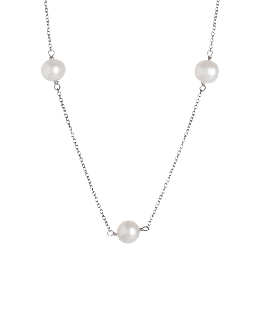 SPLENDID PEARLS SPLENDID PEARLS 14K 6-7MM FRESHWATER PEARL NECKLACE