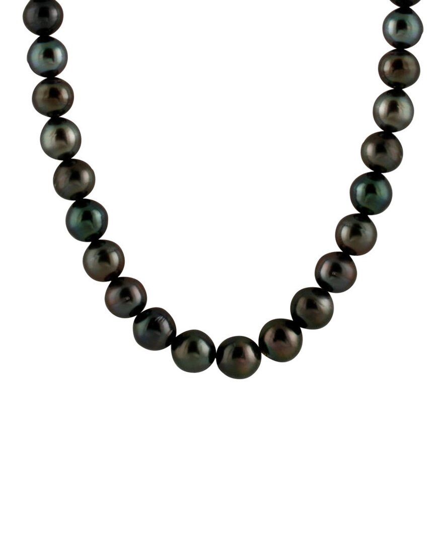 Splendid Pearls 14k 9-11mm Tahitian Pearl Necklace