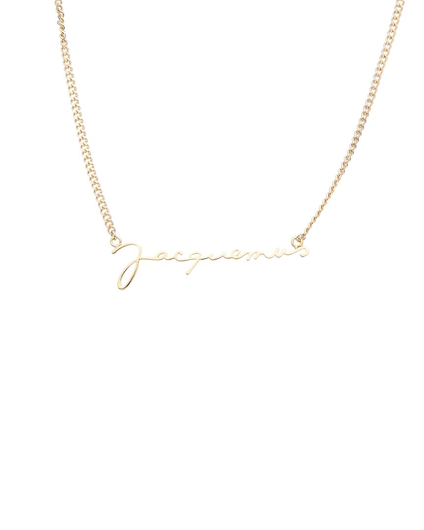 Shop Jacquemus La Chaine Necklace In Gold