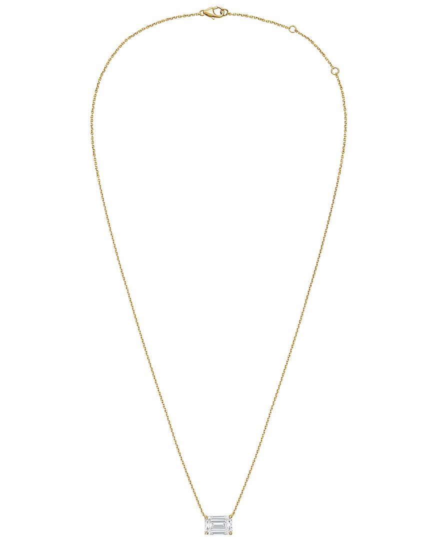 Diana M Lab Grown Diamonds Diana M. 14k Rose Gold 4.00 Ct. Tw. Lab-grown Diamond Pendant Necklace