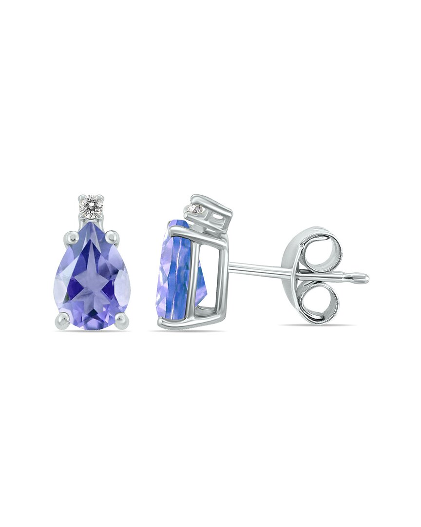 Gemstones 14k 0.82 Ct. Tw. Diamond & Tanzanite Earrings
