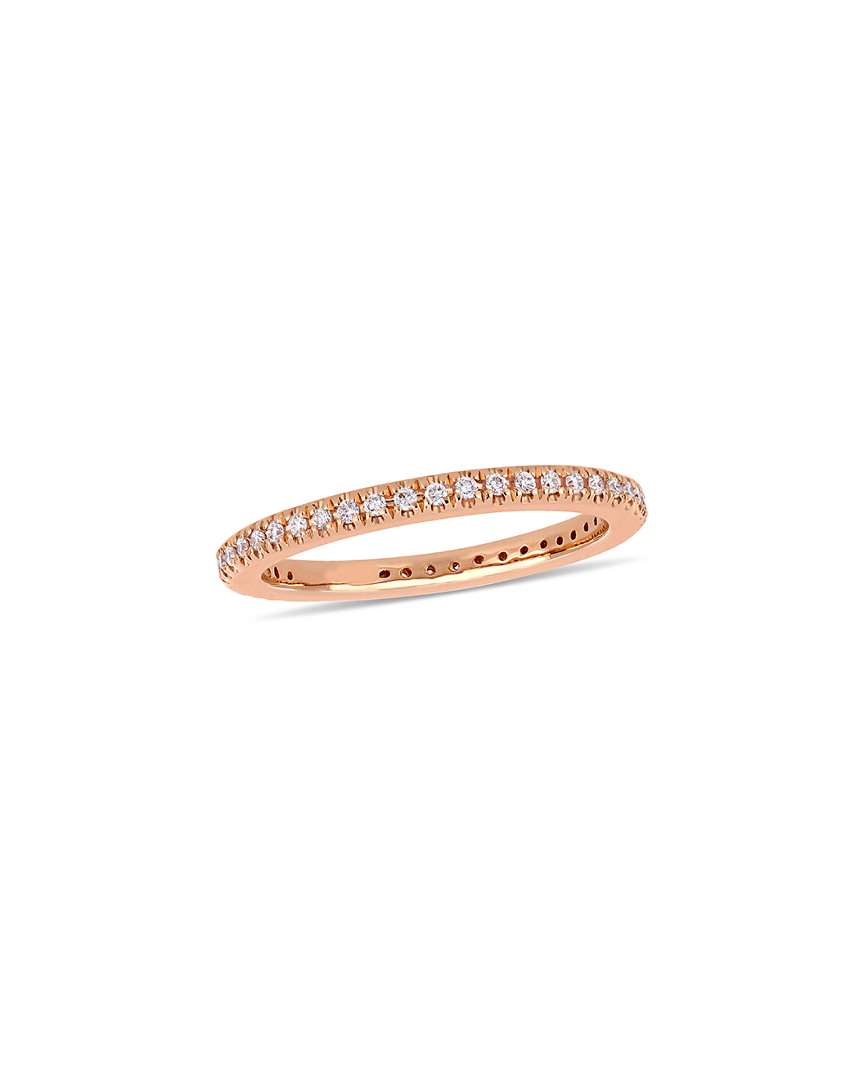 Diamond Select Cuts 14k Rose Gold 0.25 Ct. Tw. Diamond Eternity Ring