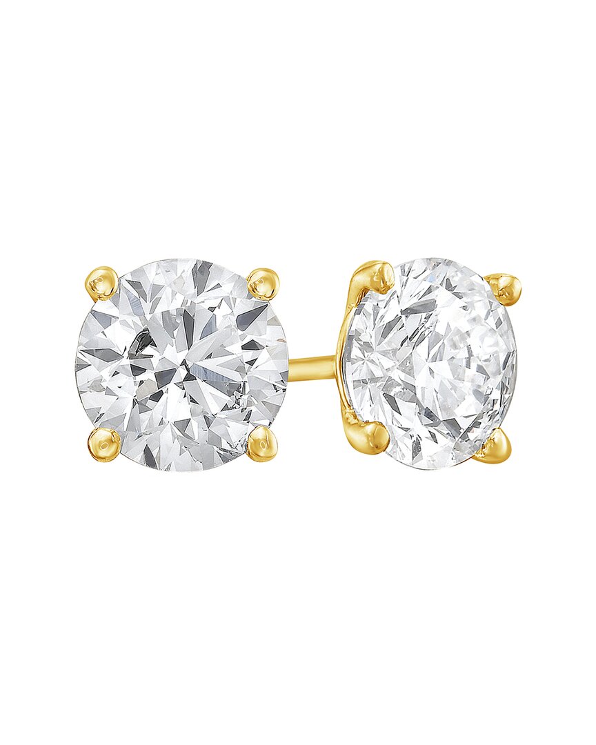 Forever Creations Signature Forever Creations 14k 0.75 Ct. Tw. Lab Grown Diamond Studs In Gold